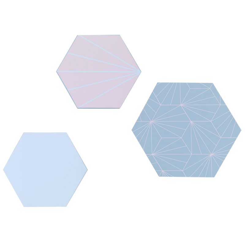 Triptyque HEXAGONALES BY SOPHIE FERJANI 36 x 31 cm