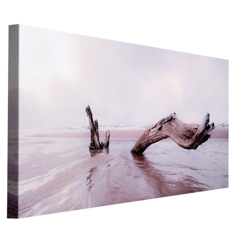 Toile imprimée BOIS FLOTTE 100 x 40 cm