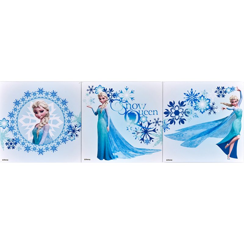 Triptyque REINE DES NEIGES 60 x 20 cm
