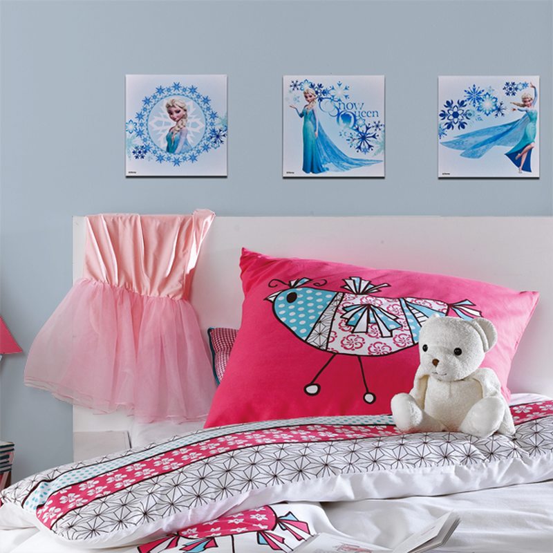 Triptyque REINE DES NEIGES 60 x 20 cm