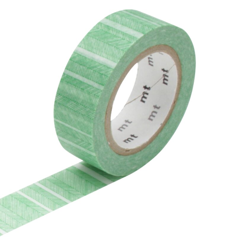 Masking tape LIGNES OBLIQUES coloris vert