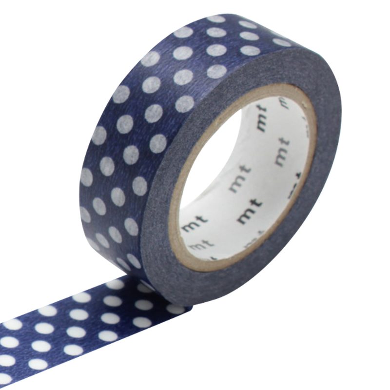 Masking tape POIS coloris bleu marine