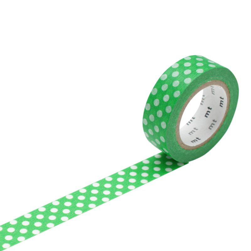 Masking tape POIS coloris vert pomme
