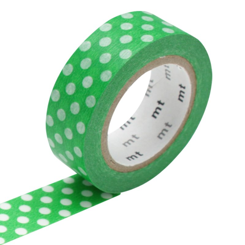 Masking tape POIS coloris vert pomme