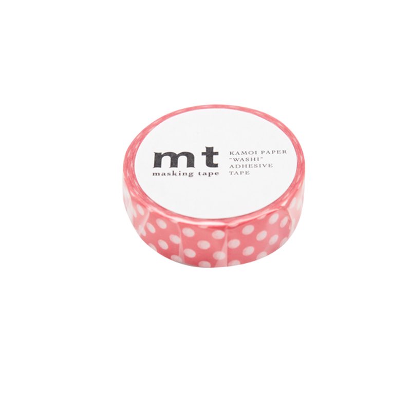 Masking tape POIS coloris rouge cerise