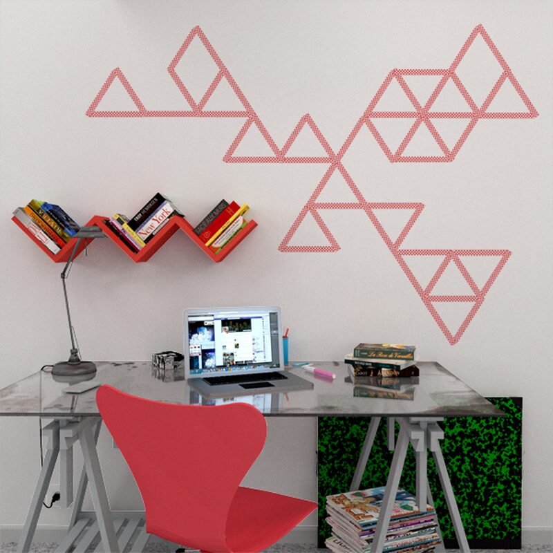 Masking tape POIS coloris rouge cerise