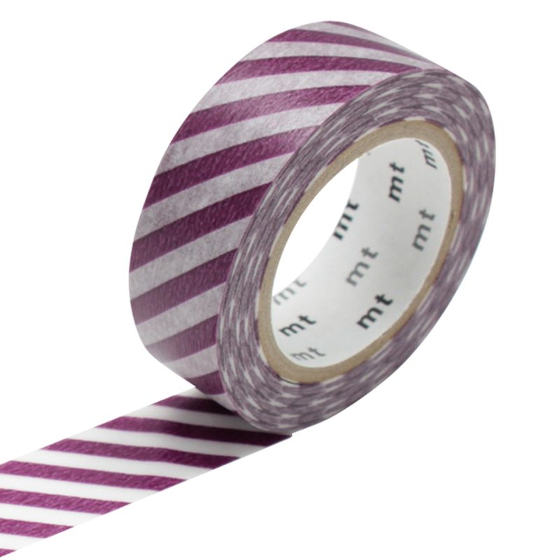 Masking tape RAYURES coloris violet
