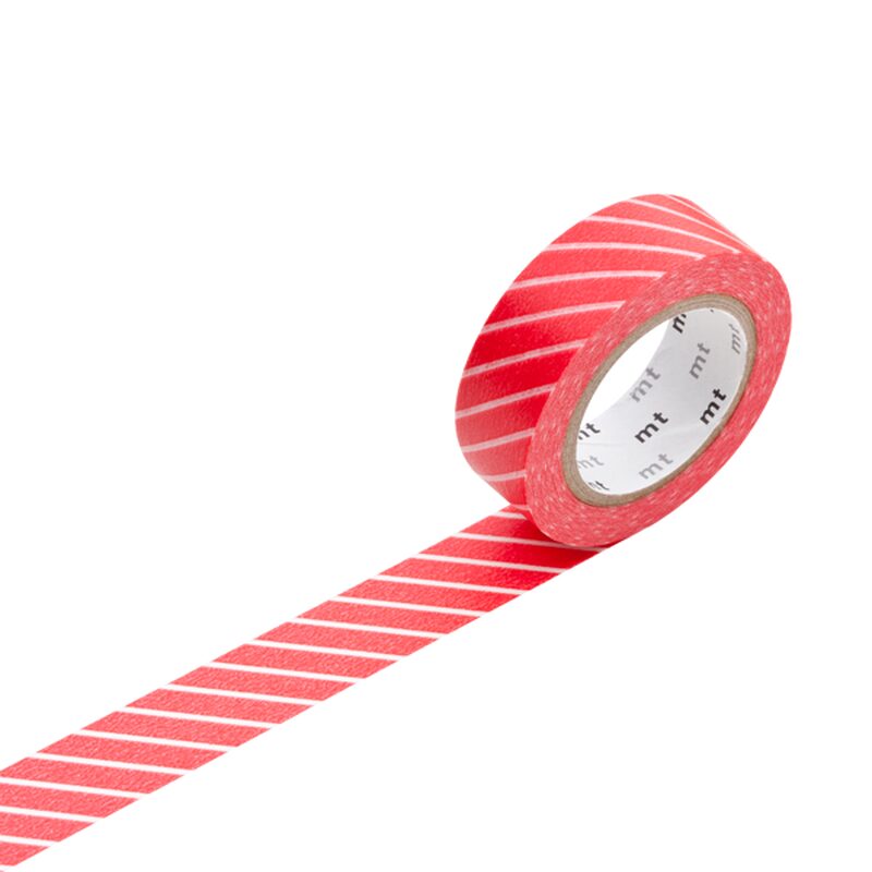 Masking tape RAYURE coloris rouge