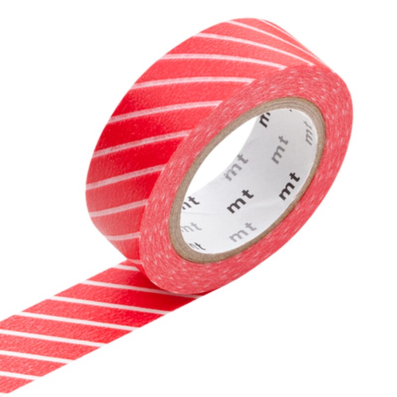 Masking tape RAYURE coloris rouge