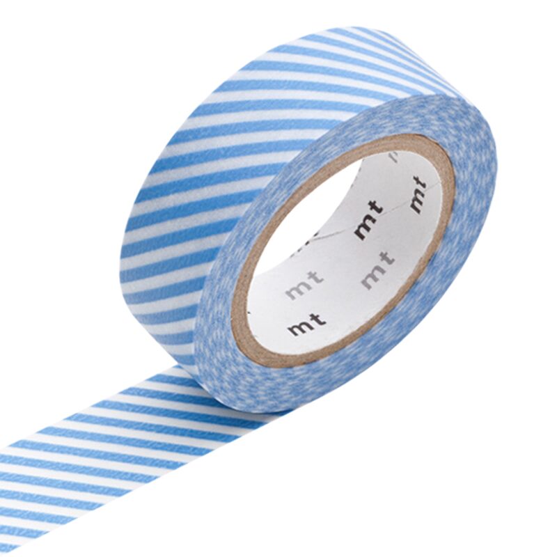 Masking tape RAYURE coloris bleu clair