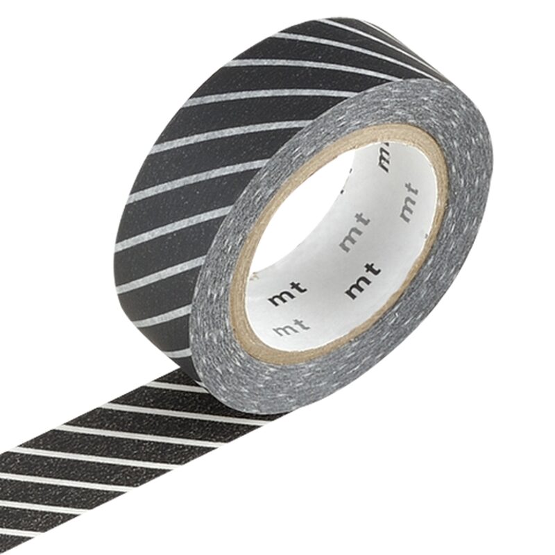 Masking tape RAYE coloris noir
