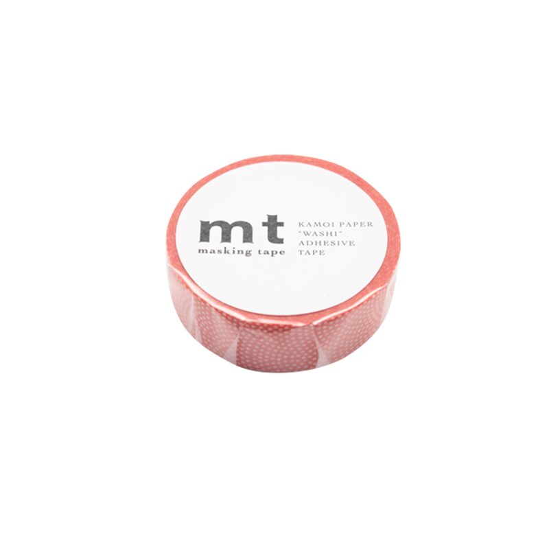 Masking tape POIS ROSACE coloris rouge