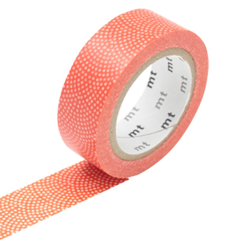 Masking tape POIS ROSACE coloris rouge