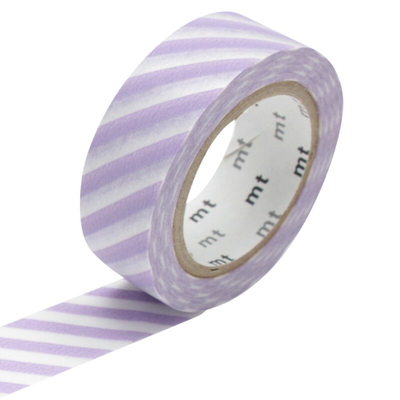 Masking tape RAYURES  coloris lilas