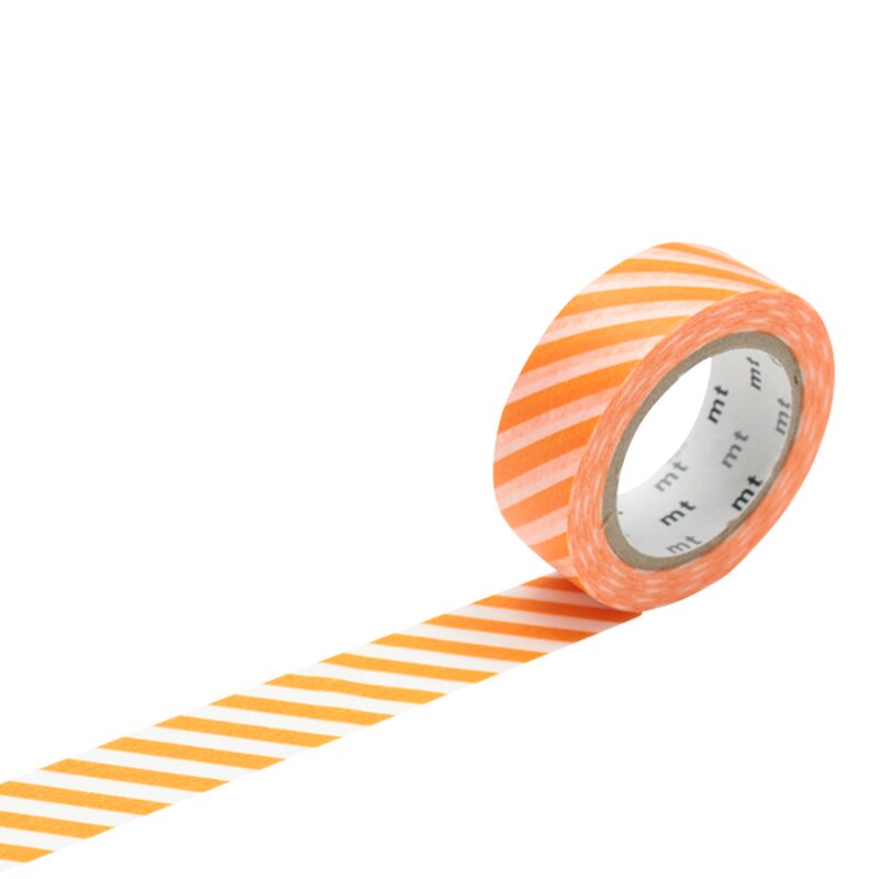 Masking tape RAYURES coloris orange