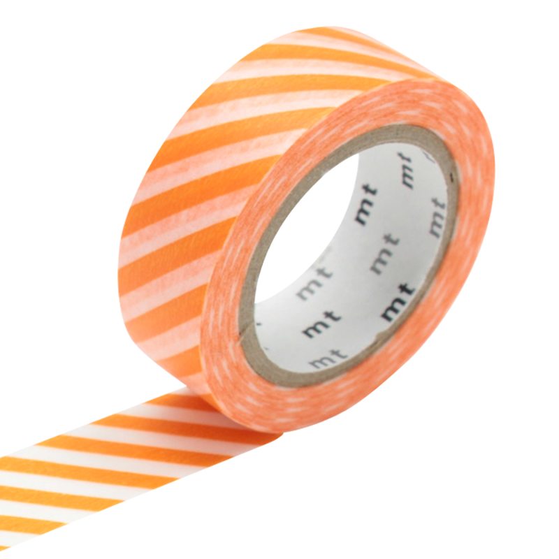 Masking tape RAYURES coloris orange
