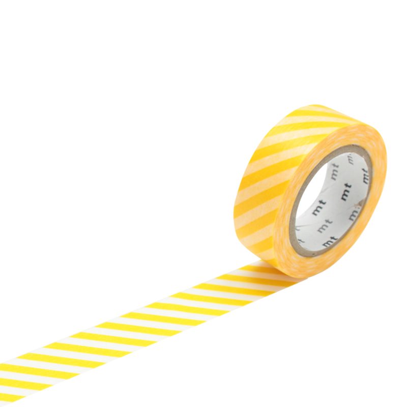 Masking tape RAYURES coloris jaune