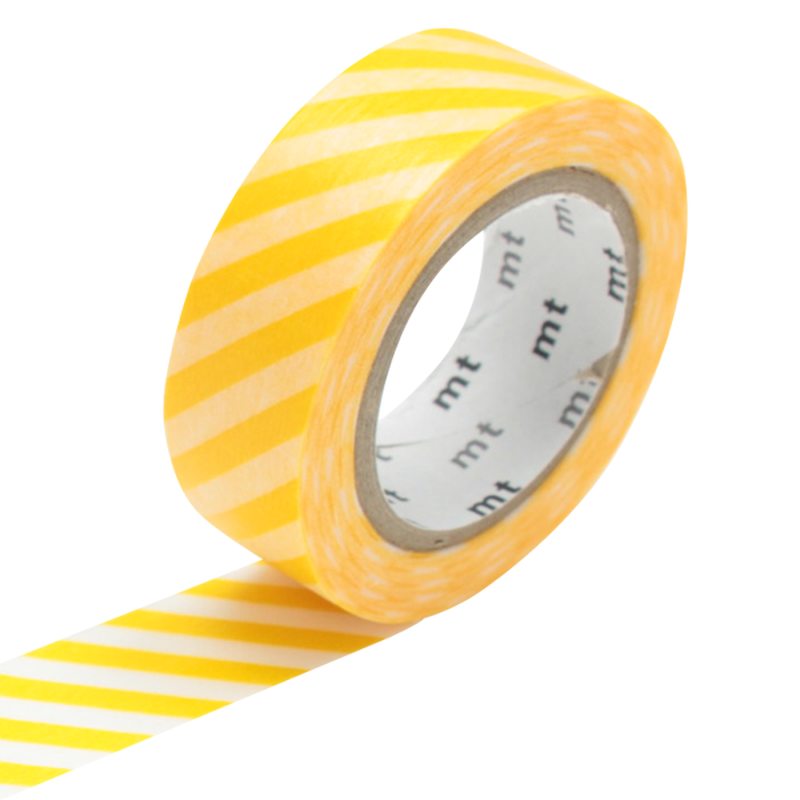 Masking tape RAYURES coloris jaune