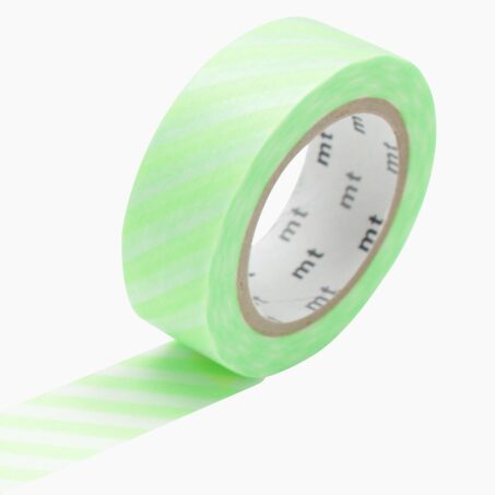 Masking tape RAYURES coloris vert fluo