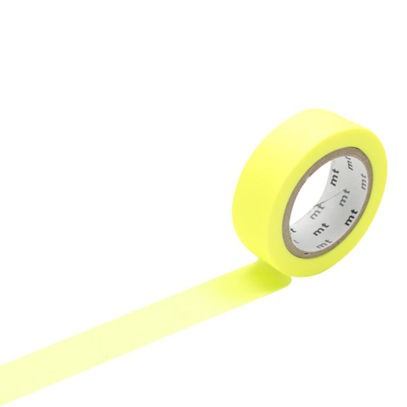 Masking tape UNI coloris jaune fluo
