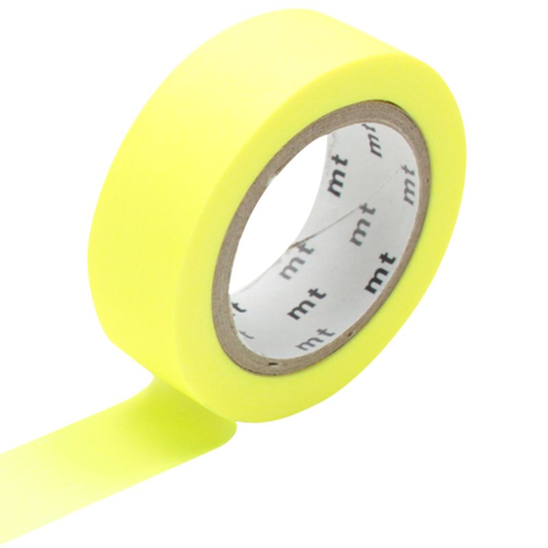 Masking tape UNI coloris jaune fluo