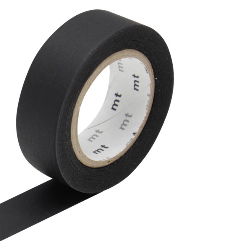 Masking tape UNI coloris noir mat