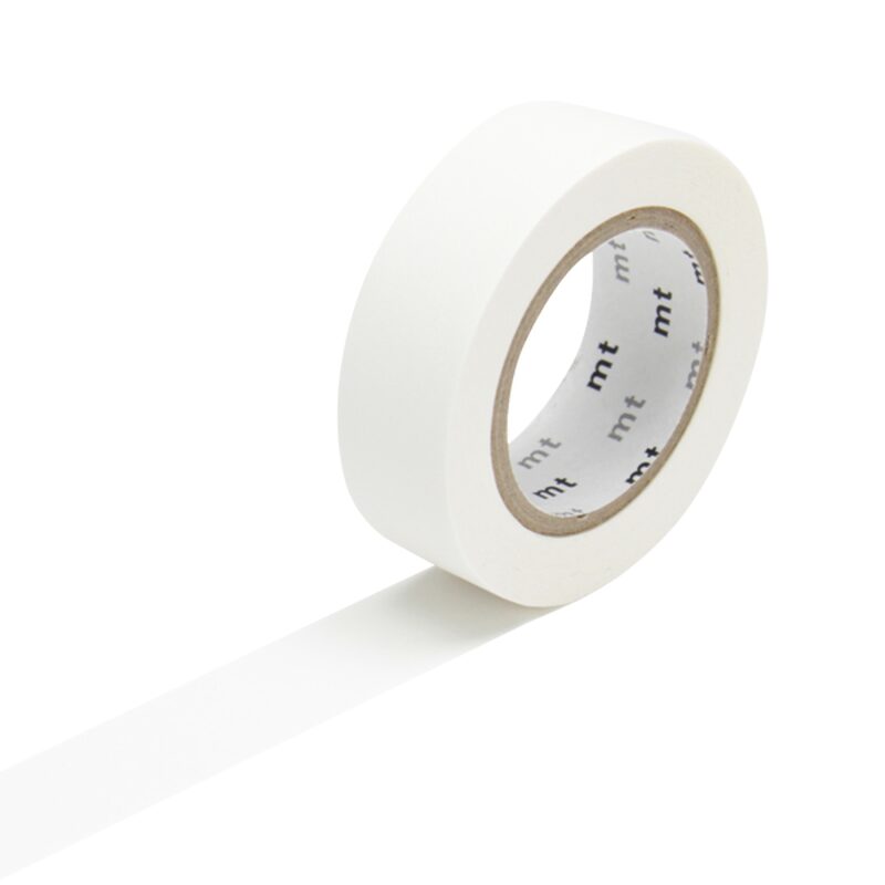 Masking tape UNI coloris blanc mat