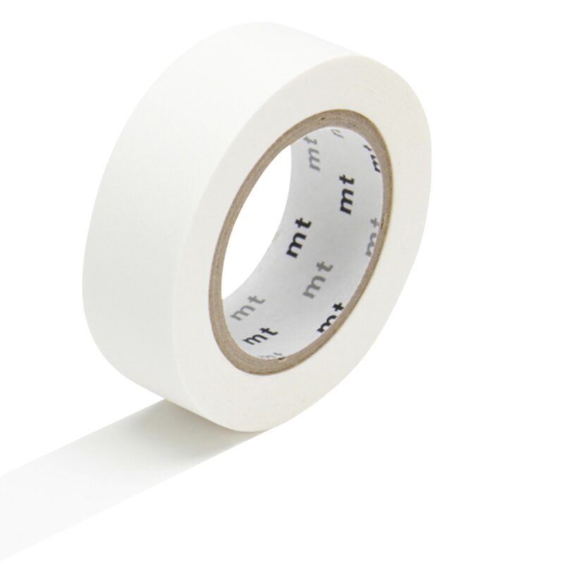 Masking tape UNI coloris blanc mat