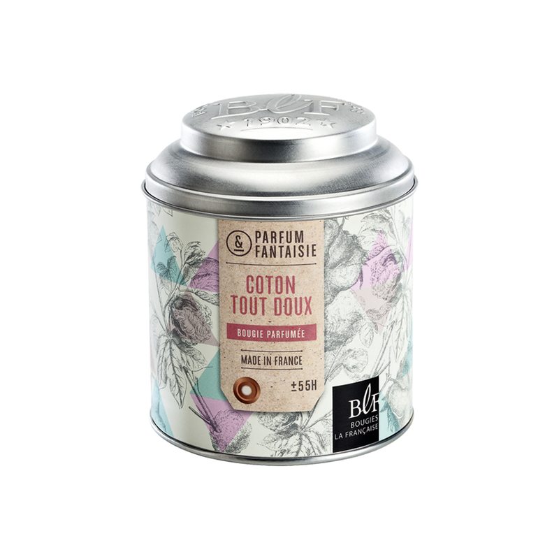 Bougie parfumée BOITE À THÉ coton tout doux
