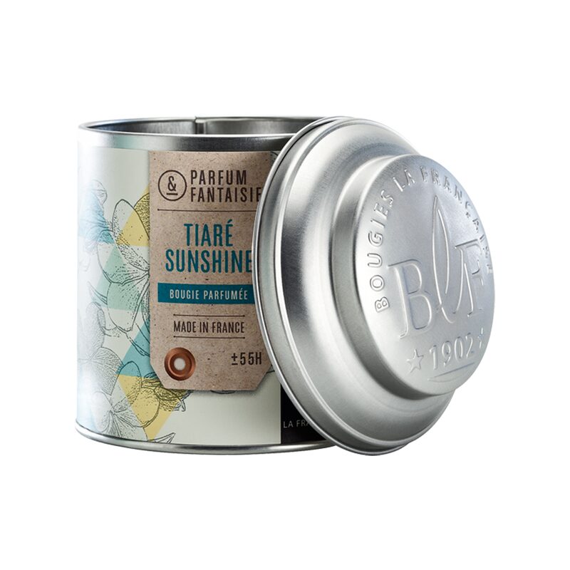 Bougie parfumée BOÎTE À THÉ tiaré sunshine