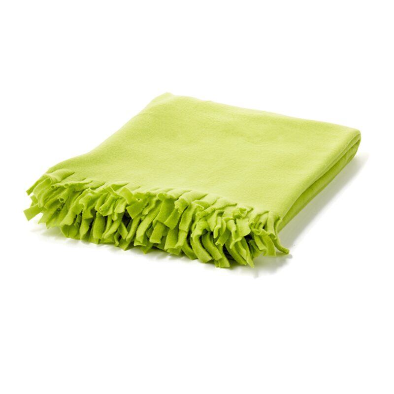 Plaid polaire MARLEY coloris citron vert