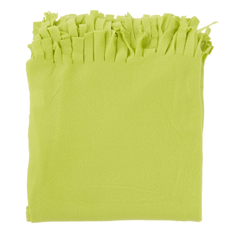 Plaid polaire MARLEY coloris citron vert