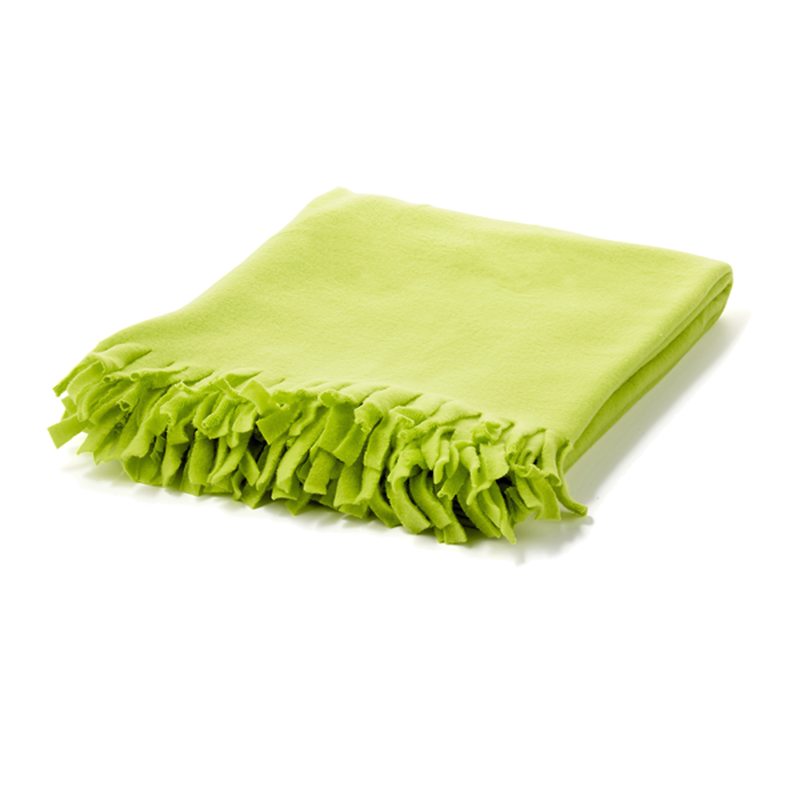 Plaid polaire MARLEY coloris citron vert