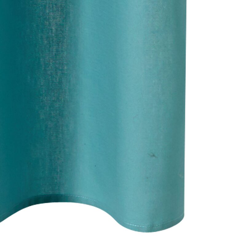 Rideau COTOON coloris bleu lagon 140 x 240 cm