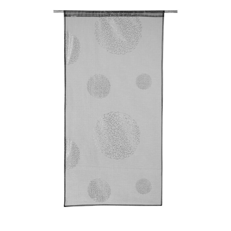 Vitrage ESSENTIEL coloris gris perle 60 x 120 cm