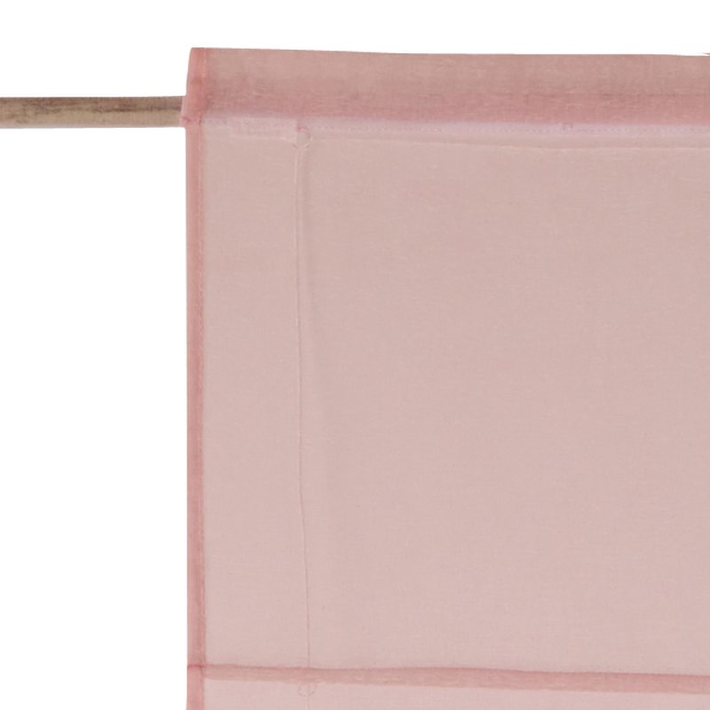 Vitrage TEMPORA coloris rose pâle 45 x 180 cm