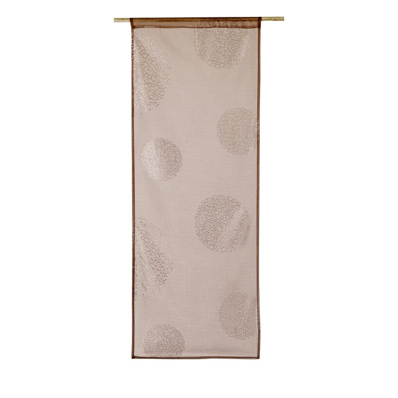 Vitrage ESSENTIEL coloris taupe 45 x 120 cm