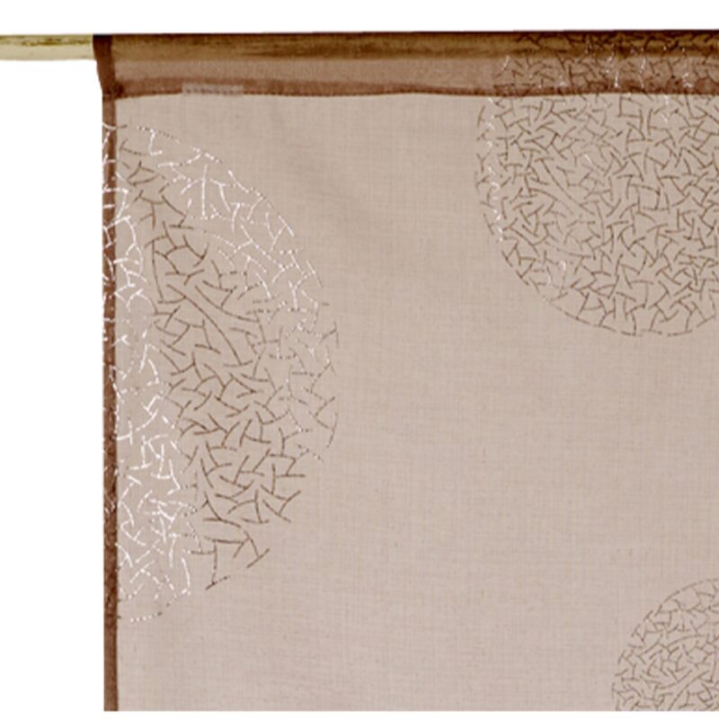 Vitrage ESSENTIEL coloris taupe 45 x 120 cm