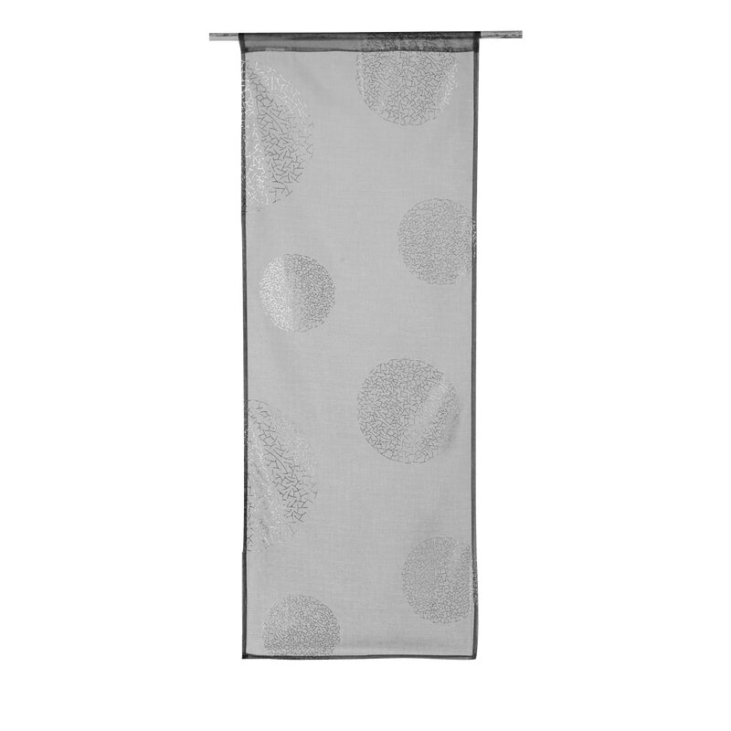 Vitrage ESSENTIEL coloris gris perle 45 x 120 cm