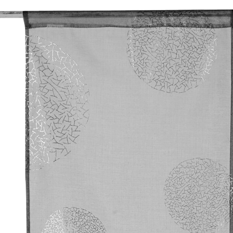 Vitrage ESSENTIEL coloris gris perle 45 x 120 cm