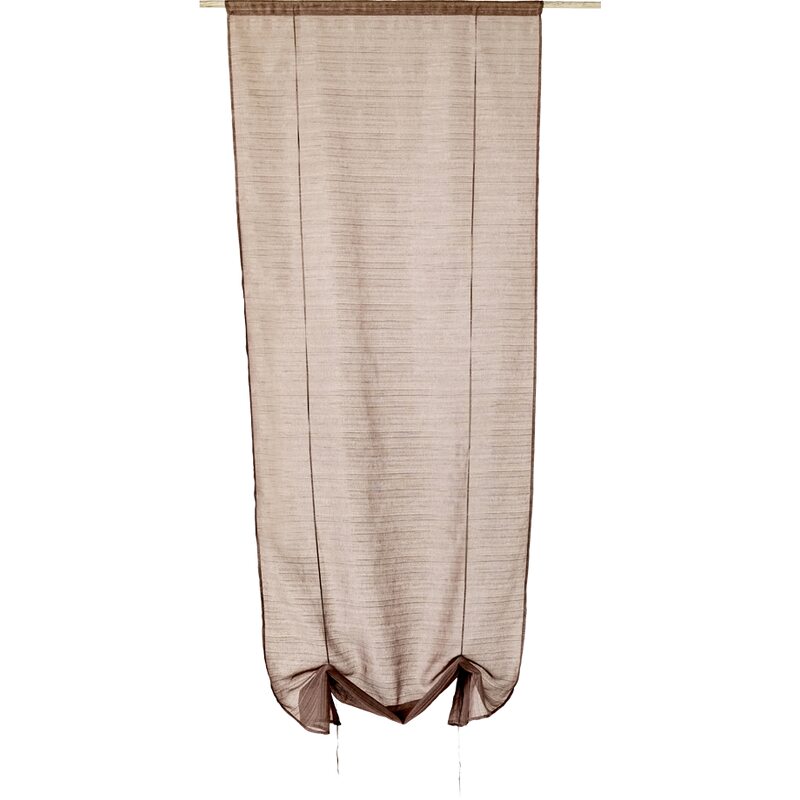Vitrage LOLA coloris taupe 70 x 200 cm