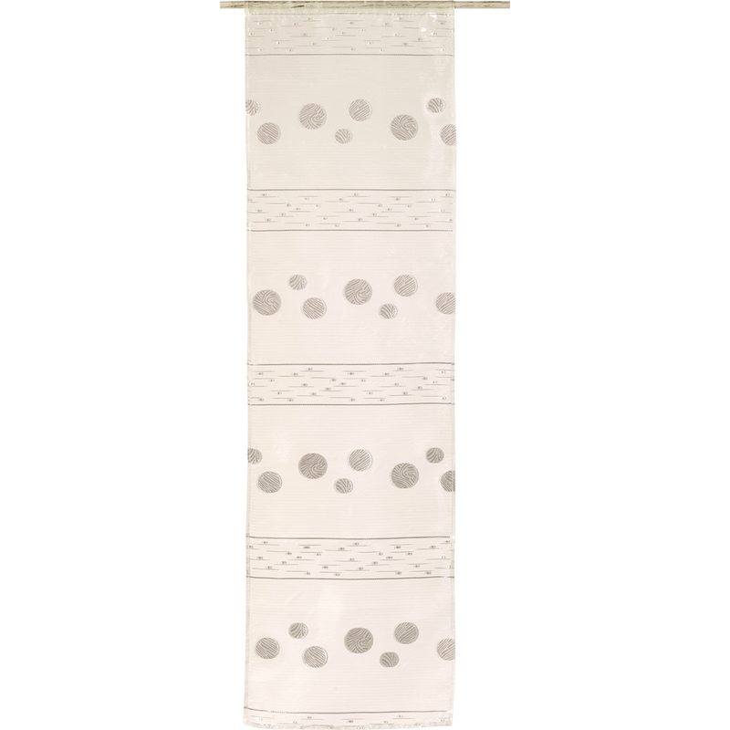 Vitrage TRAMONTANE coloris blanc 45 x 160 cm