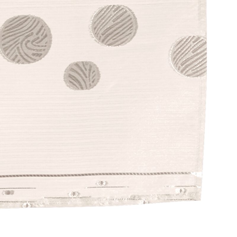 Vitrage TRAMONTANE coloris blanc 45 x 160 cm