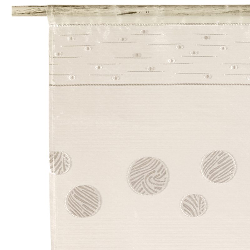 Vitrage TRAMONTANE coloris blanc 45 x 160 cm
