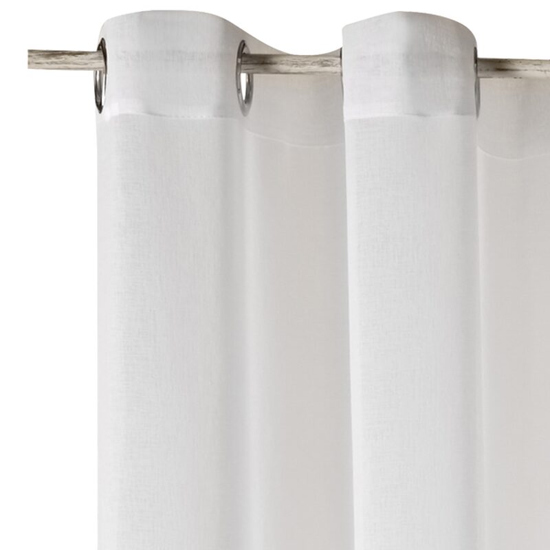 Voilage ZEPHYR coloris blanc 140 x 280 cm