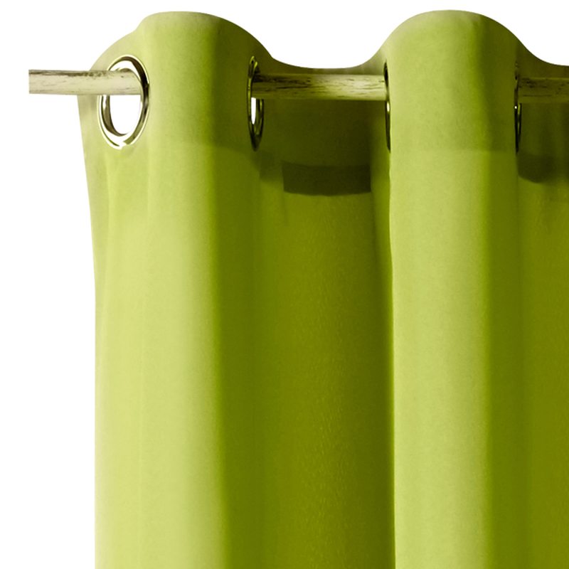 Rideau ESSENTIAL coloris vert anis 140 x 240 cm