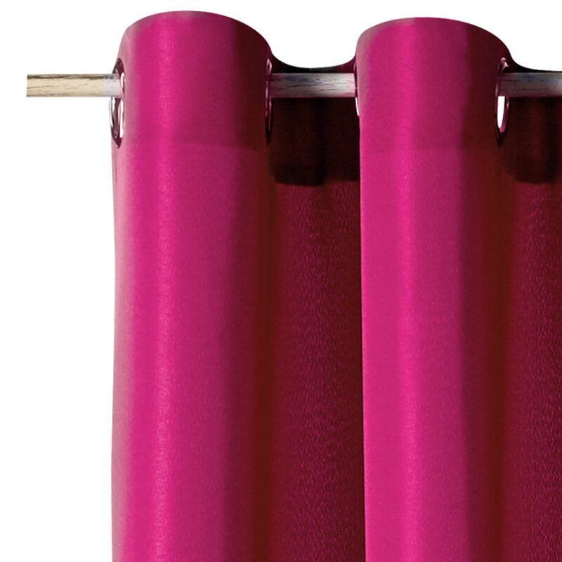 Rideau ESSENTIAL coloris rose fuchsia 140 x 240 cm