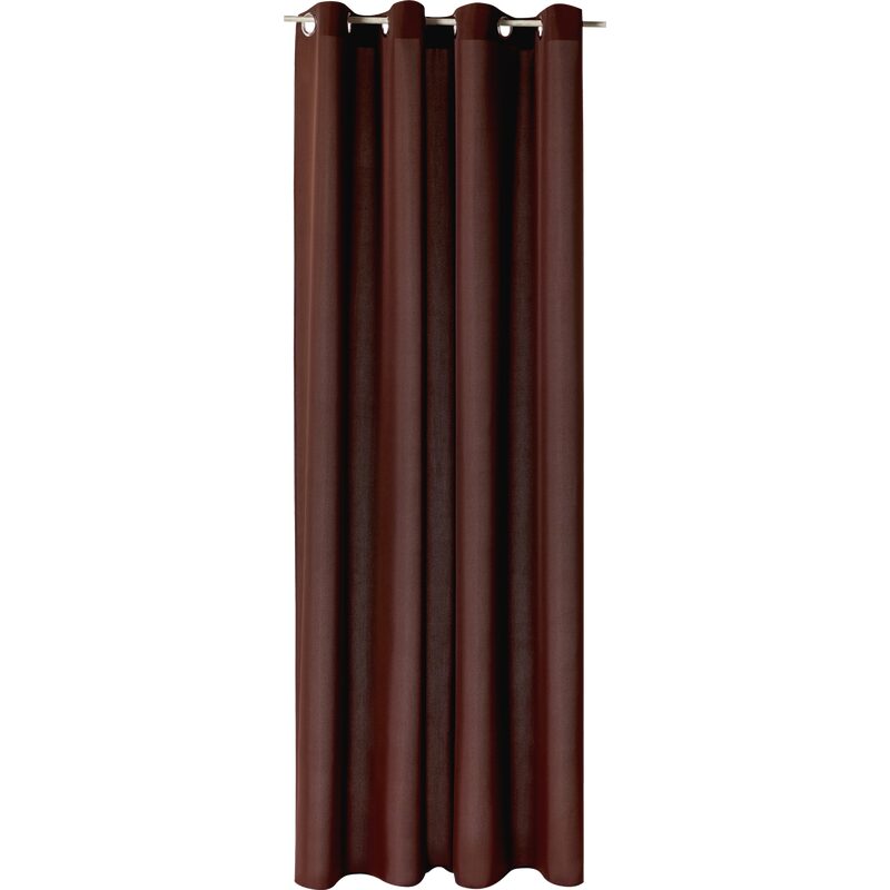 Rideau ESSENTIAL coloris chocolat 140 x 240 cm