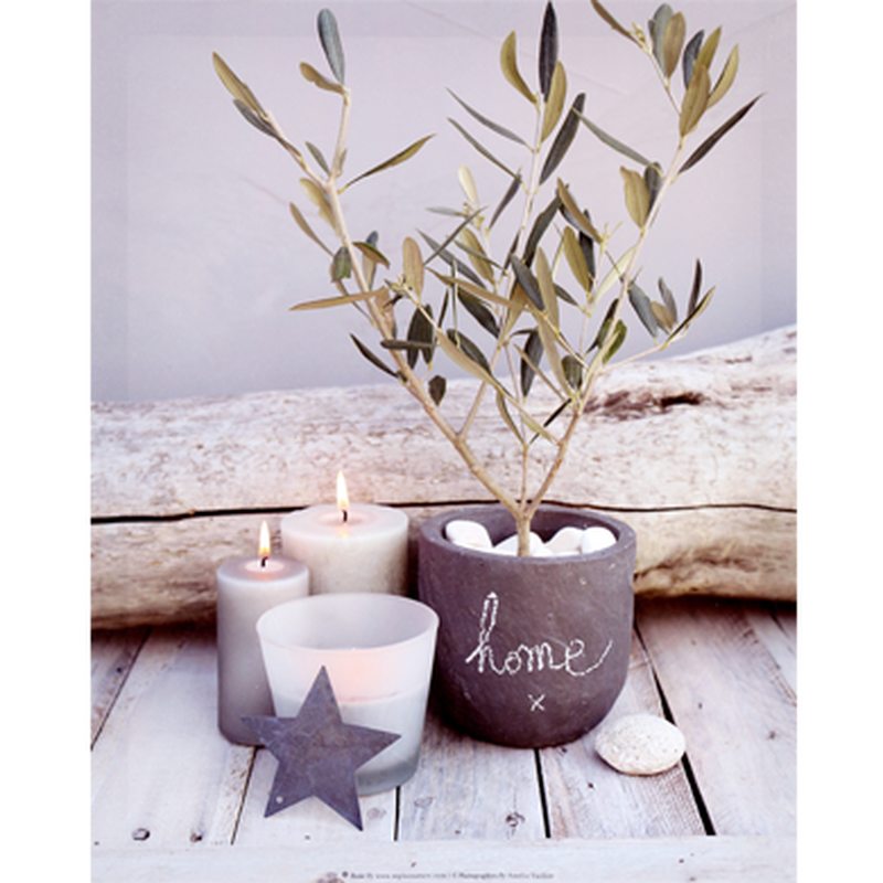 Toile lumineuse LED SWEET HOME 40 x 50 cm