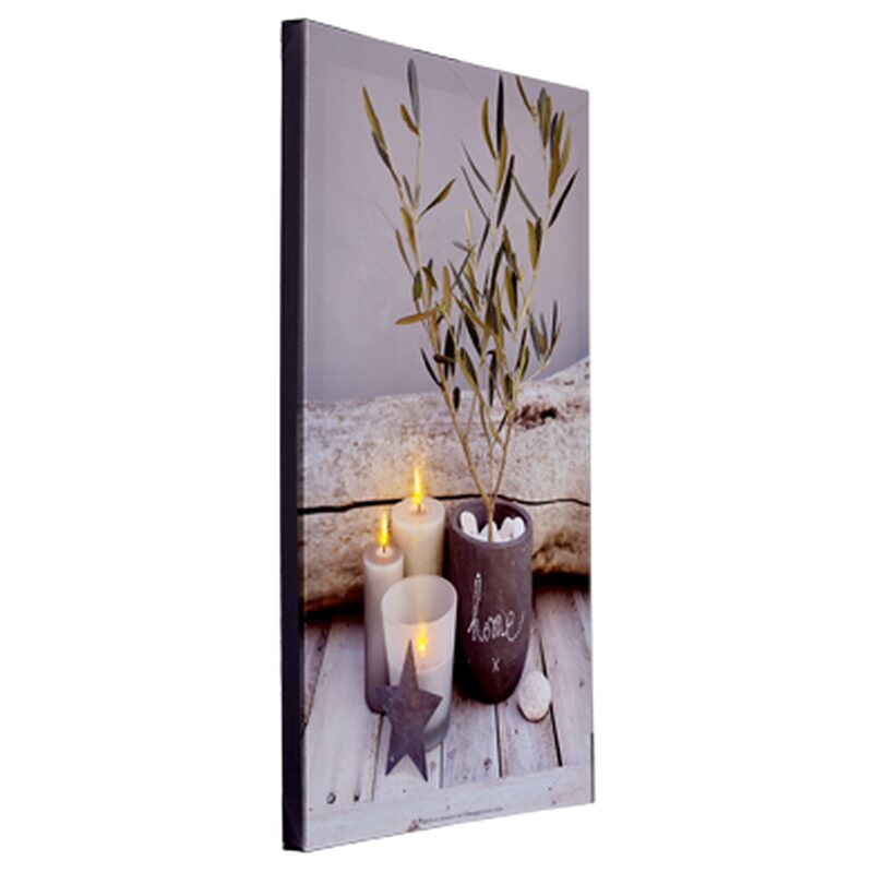 Toile lumineuse LED SWEET HOME 40 x 50 cm